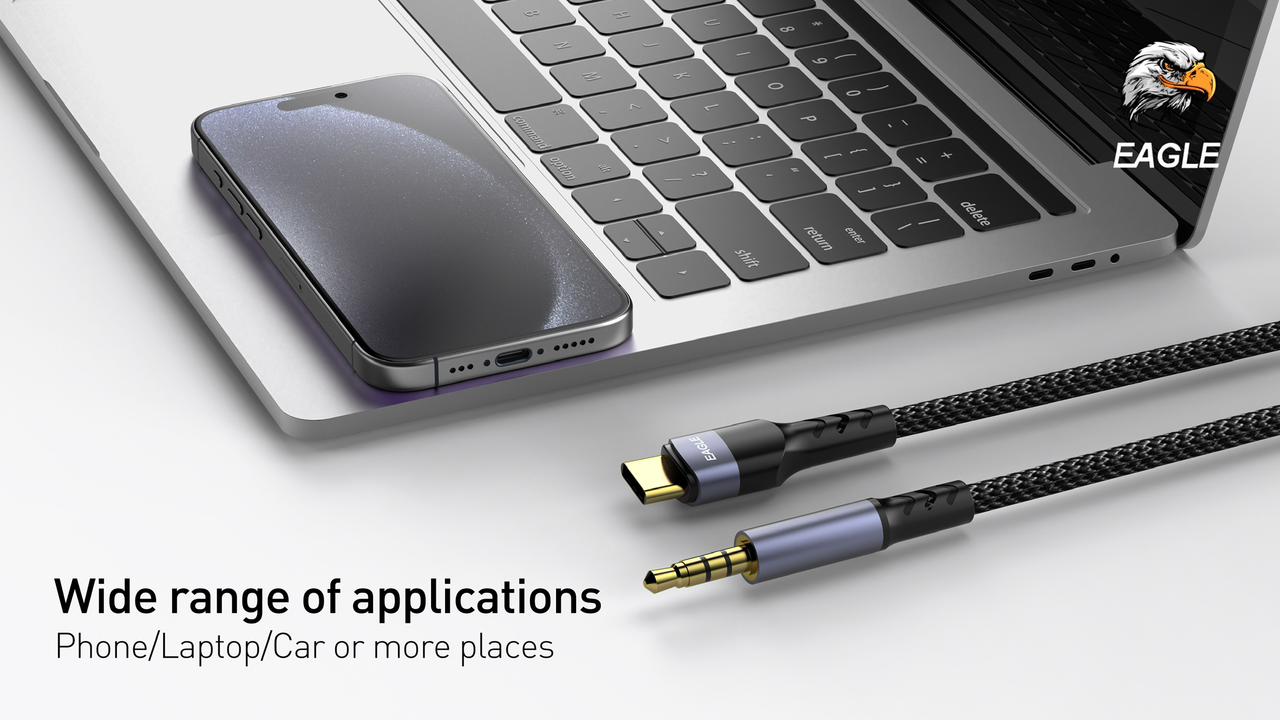 3.5 mm to TYPE C aux cable