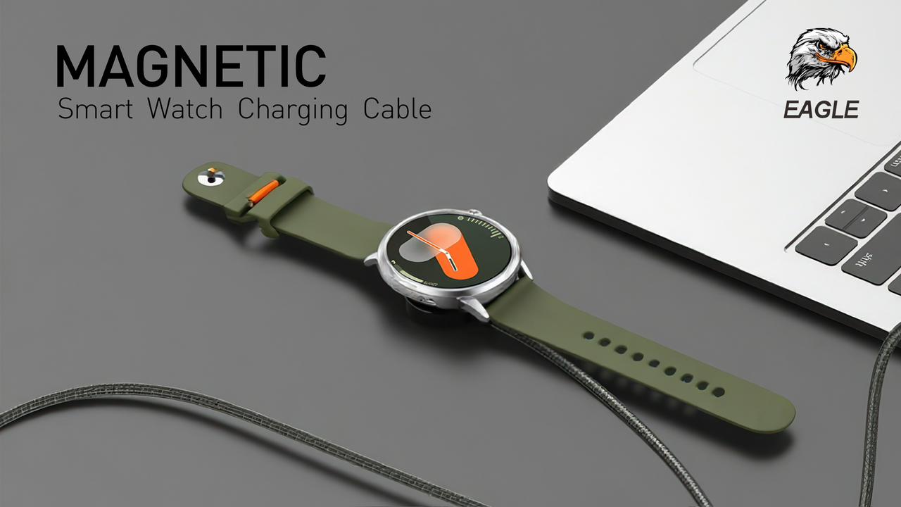 Magnetic smart watch charging cable for Galaxy watch